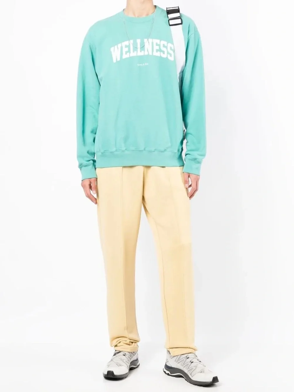 Sporty & Rich Brand New (NWT) Wellness Ivy Crewneck - Faded Teal